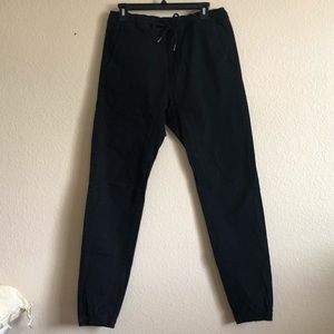 Charles and a Half - Small - Black Chino Joggers